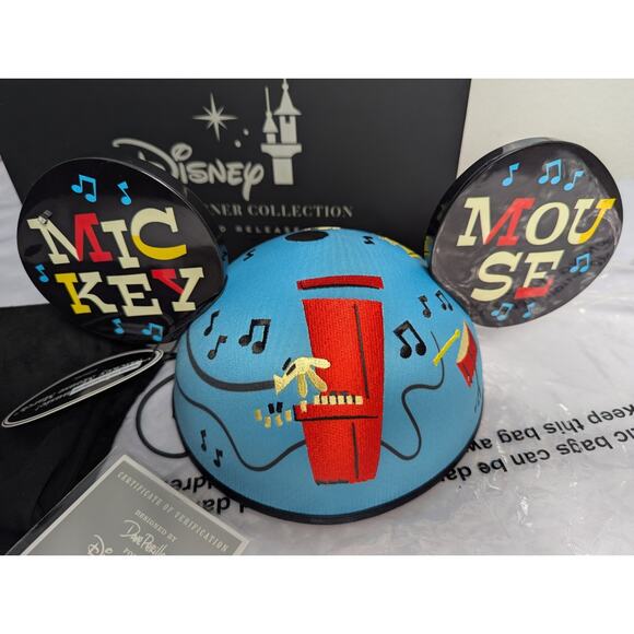 New Box Disney Parks Designer Collection Dave Perillo Mickey Ears Hat Music Song main image 4